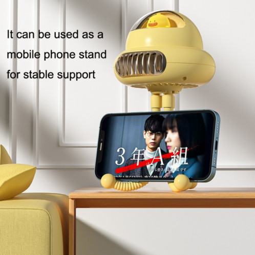Shaking Head Poussette Fan Leafless Octopus Mute Portable Mini Fan Shaking Head Version (Blanc) SH0606372-010
