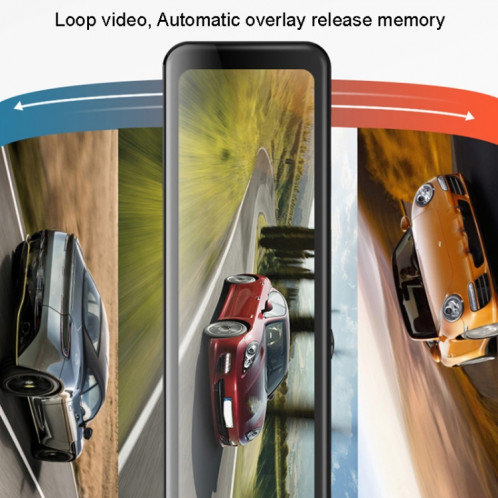 Anytek Q8 4K HD enregistreur de voiture grand écran Double enregistrement image de recul rétroviseur enregistreur de Vision nocturne SA702215-010