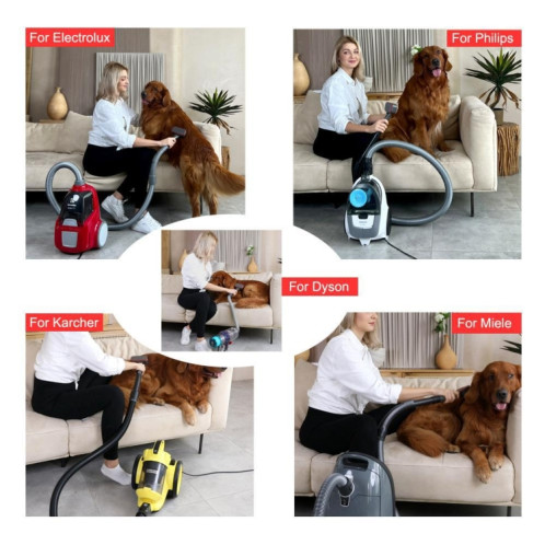 Pour aspirateur Dyson, ensemble de brosses d'épilation pour animaux de compagnie, spécifications: avec adaptateur V8 SH37051607-09