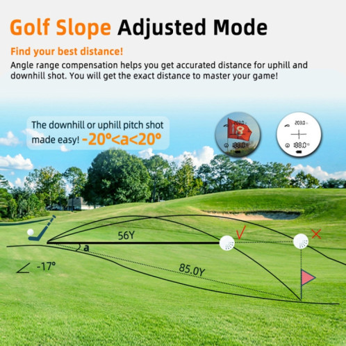ARTBULL Golf Télémètre laser rechargeable pour télescope avec écran, spécification : 650 m SA83011246-014