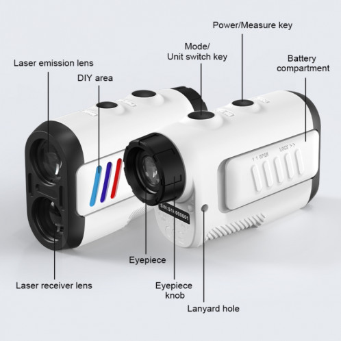 ARTBULL PF2E Télescope d'extérieur télémètre laser à correction de pente de golf SA7086886-012