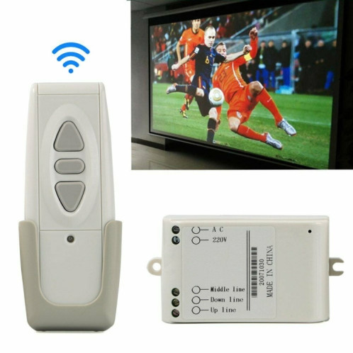 Instrument de Projection universel en tissu, 220V, télécommande sans fil, contrôleur d'écran électrique, accessoires électriques vidéo SH7143130-05