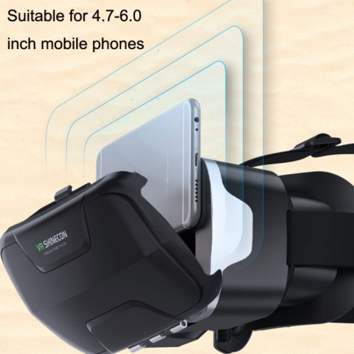 Lunettes de jeu de réalité virtuelle 3D Lunettes intelligentes VR immersives (noir) SH001A29-017