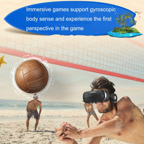 Lunettes de jeu de réalité virtuelle 3D Lunettes intelligentes VR immersives (noir) SH001A29-017