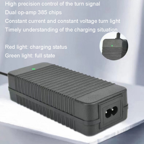 42V 2A 5525 DC Head Scooter électrique Chargeur intelligent Chargeur de batterie au lithium 36V, Prise: AU SH9304703-07