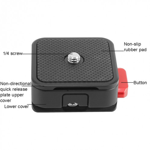 BEXIN CL-01 Universal Sharp Claw Fast Installation Board Suit Mini Gimbal Démontage rapide Board Base SLR Camera Trépied Stabilisateur Rail Coulissant SB7246346-08