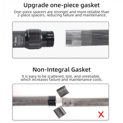 BEXIN P365CF-S monopode en Fiber de carbone voyage tir téléphone Mobile support de Selfie en direct monopode Portable rétractable SB4703396-015