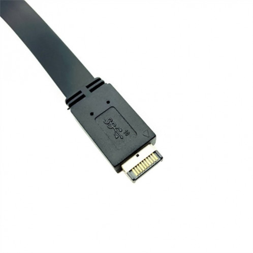 Connecteur USB 3.1 Type-E vers USB-C/Type-C, en-tête du panneau avant, support à profil bas de 0,5 m SH51041337-06