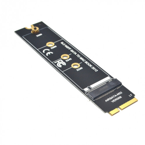 Carte Riser adaptateur M.2 NGFF SATA vers MAC SSD pour MacBook Air 2012 A1465 A1466 Type Long SH12011855-06