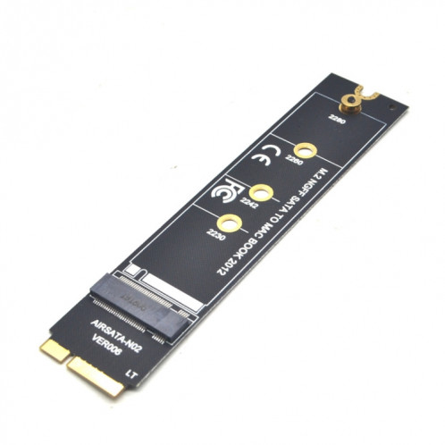 Carte Riser adaptateur M.2 NGFF SATA vers MAC SSD pour MacBook Air 2012 A1465 A1466 Type Long SH12011855-06