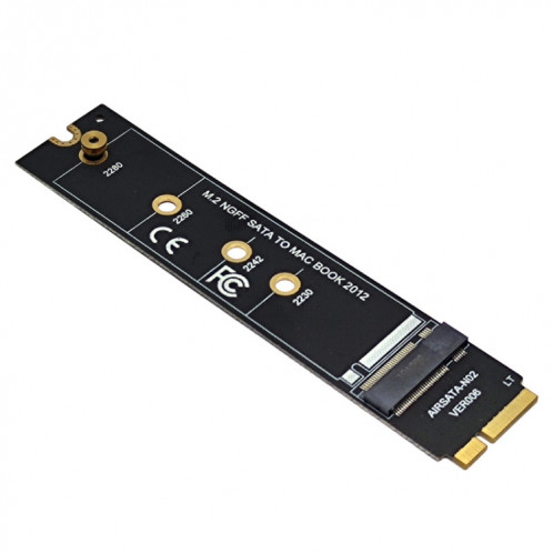 Carte Riser adaptateur M.2 NGFF SATA vers MAC SSD pour MacBook Air 2012 A1465 A1466 Type Long SH12011855-06