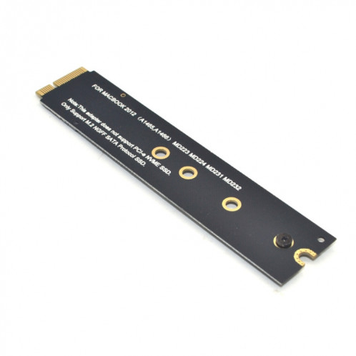 Carte Riser adaptateur M.2 NGFF SATA vers MAC SSD pour MacBook Air 2012 A1465 A1466 Type Long SH12011855-06