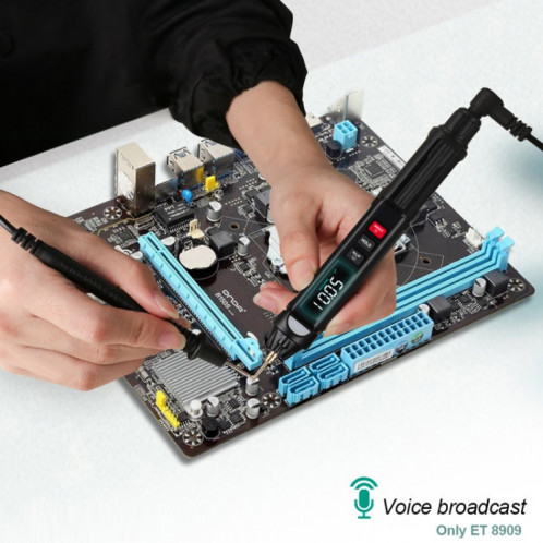 WinAPEX ET8908 Multimètre numérique Stylo de test de tension Testeur de capacité Diode NVC Testeur SW2802999-014