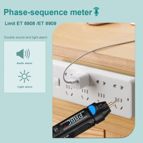 WinAPEX ET8908 Multimètre numérique Stylo de test de tension Testeur de capacité Diode NVC Testeur SW2802999-014