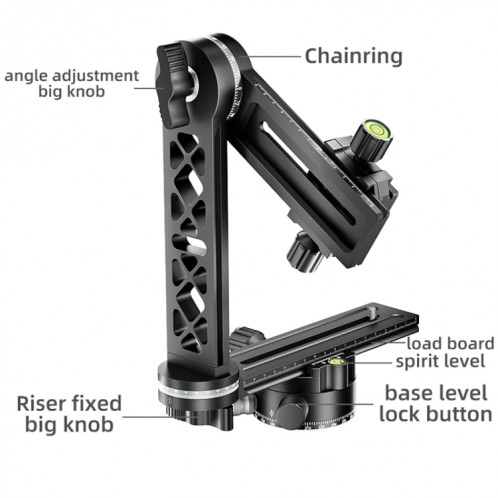 Tête de trépied BEXIN GH-720A Tête panoramique rotative à 720 degrés SB7505407-013