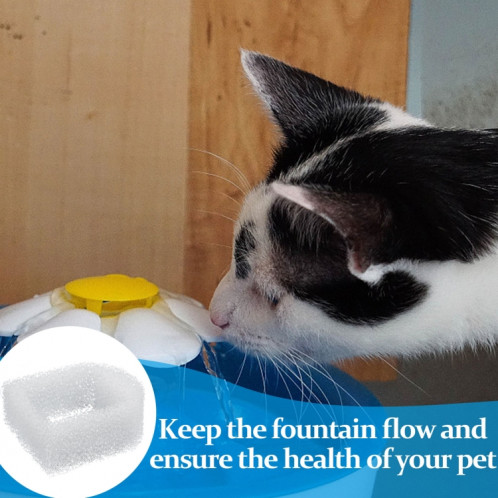 10pcs coton filtre distributeur d'eau pour animaux de compagnie SH7507830-04