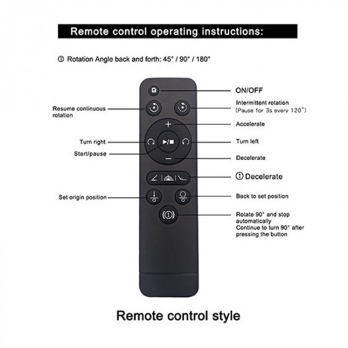Présentoir rotatif de prise de vue en direct avec plateau tournant électrique télécommandé de 20 cm (blanc) SH401B1264-09