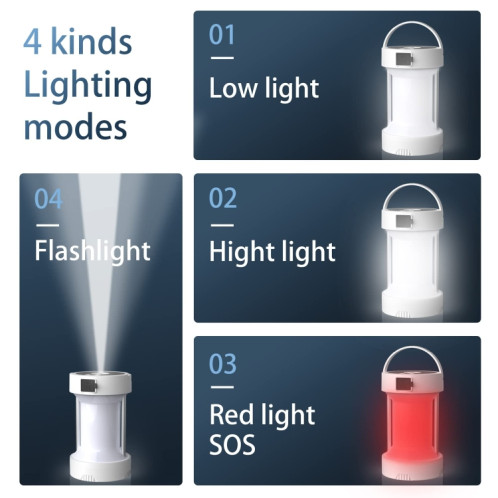 Lanterne de camping Lampes de secours solaires extérieures Lampe de tente multifonctionnelle (sablier noir) SH501C36-07