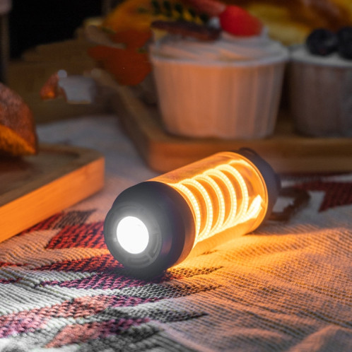 Lampe à spirale de camping en plein air éclairage étanche lampe suspendue de tente multifonctionnelle (gris clair) SH801A1327-07