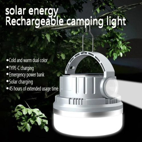 Lumière de tente solaire M10 avec alimentation Portable, lumière de Camping portative, lumières d'ambiance Vintage d'extérieur (vert) SH901A1165-017