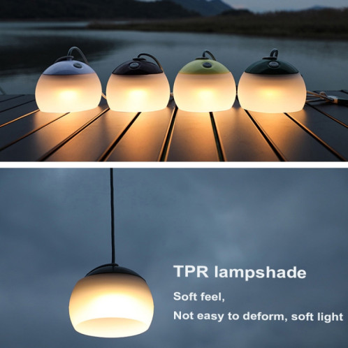Lanterne de camping rétro rechargeable Haning Hook Night Light (vert) SH401C726-09