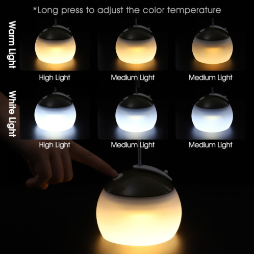 Lanterne de camping rétro rechargeable Haning Hook Night Light (jaune vif) SH401E1530-09