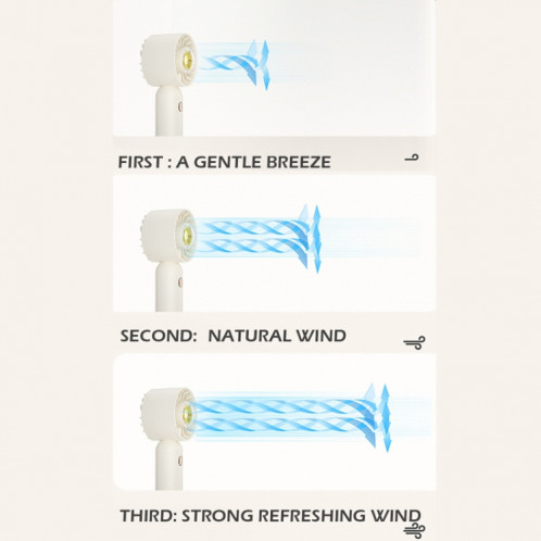 La main tient un petit ventilateur de poche portable, style : canard blanc. SH41041399-010