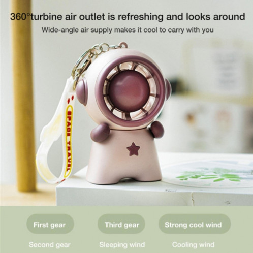 Ventilateur porte-clés pendentif poupée astronaute (rose) SH201A1586-08