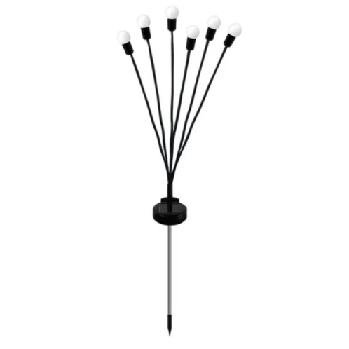 La luciole solaire allume les lumières imperméables de pelouse de jardin extérieur de Noël, couleur: lumière de couleur de 6 têtes SH46021271-07