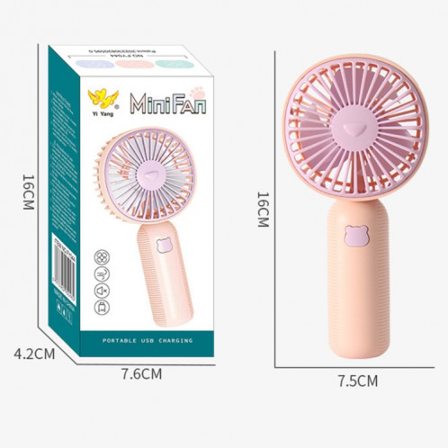 Petit ventilateur électrique de bureau portatif de chargement USB portatif (vert) SH801B1721-07