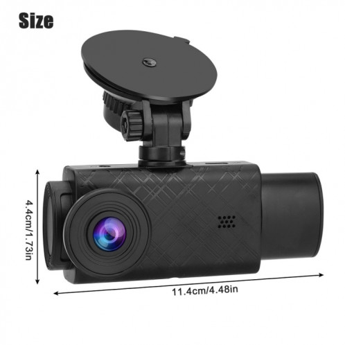 Enregistreur de conduite 1080P à 3 enregistrements avec écran de 2 pouces SH7673729-010
