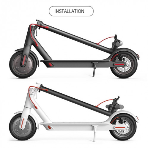 Pour l'ensemble de dossier d'accessoires de scooter électrique Xiaomi M365 / Pro (noir) SH601A1840-07