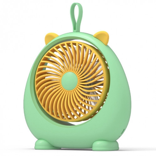 Ventilateur électrique de bureau d'oreille d'animal portatif de dortoir, modèle : Version directement insérée verte SH8406370-09