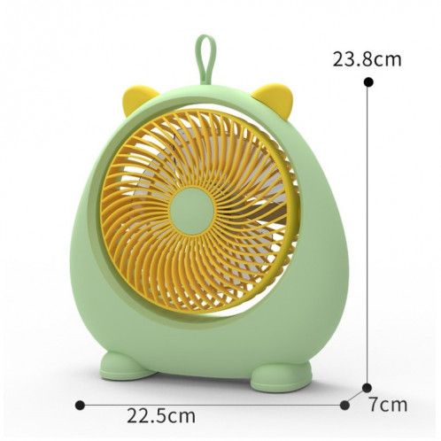Ventilateur électrique de bureau d'oreille d'animal portatif de dortoir, modèle : Version directement insérée blanche SH8404618-09