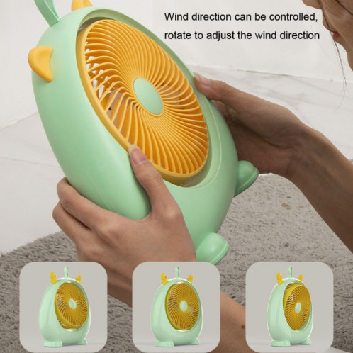Ventilateur électrique de bureau d'oreille d'animal portatif de dortoir, modèle : Version directement insérée blanche SH8404618-09