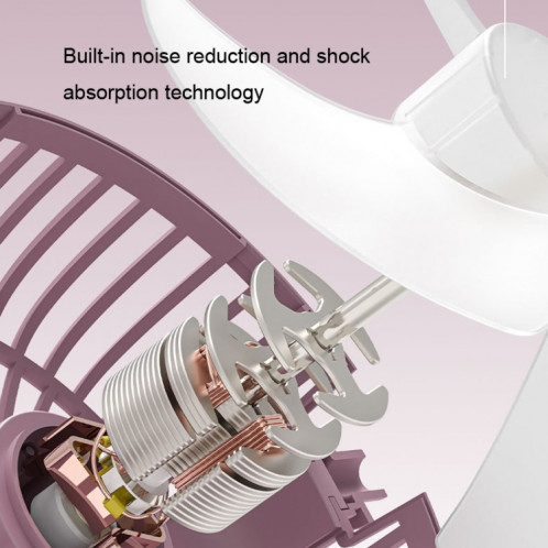 Ventilateur électrique de bureau à oreille d'animal portable pour dortoir, style : version à insertion directe rose SH84051897-09