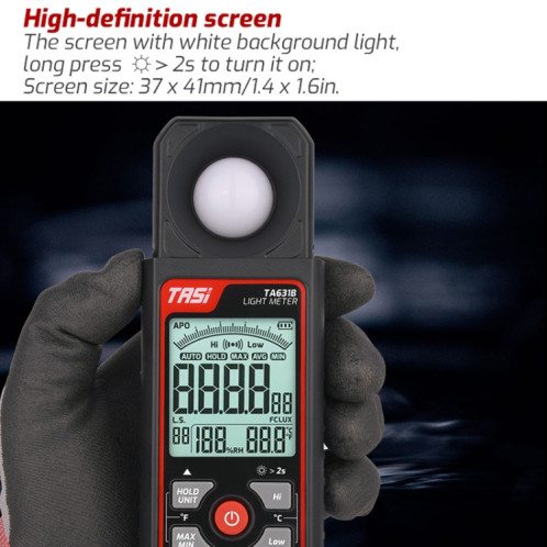 TASI TA631A 200 000 LUX Illuminating Meter Bright Test Instrument Brightness Light Meter ST46011730-010