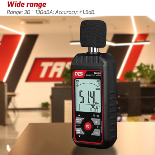 TASI TA651B Appareil de décibel pour testeur de bruit domestique ST51021411-09