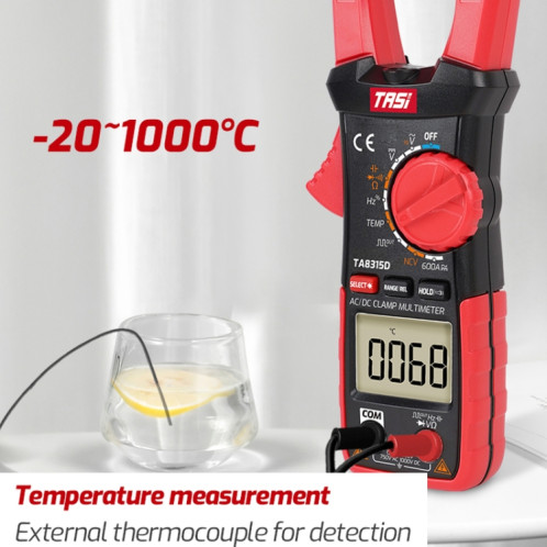 TASI TA8315B Type de pince Multimètre Ampèremètre numérique de haute précision ST7764797-010