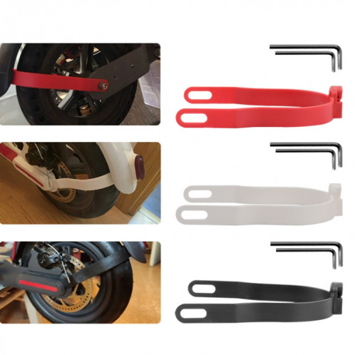 Pour Xiaomi Mijia M365 Scooter Support Accessoires Arrière Fender Shock Absorbing Bracket (Rouge) SH801C1806-05
