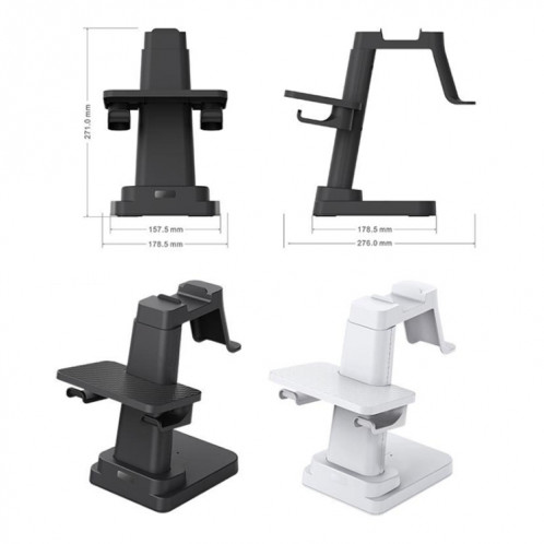Support de poignée de machine tout-en-un pour affichage de tête VR pour PICO4/Meta Quest/Rift S/HTC (blanc) SH701B1181-09