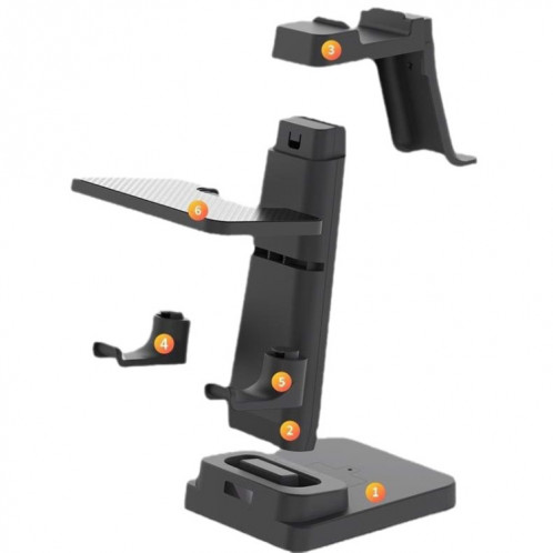 Support de poignée de machine tout-en-un pour affichage de tête VR pour PICO4/Meta Quest/Rift S/HTC (blanc) SH701B1181-09