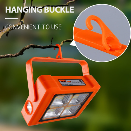 Projecteur solaire Lampe de poche portable Lampe de travail d'urgence (Orange) SH301A390-011