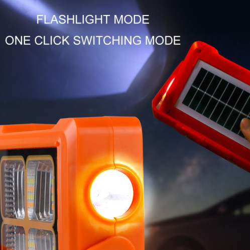 Projecteur solaire Lampe de poche portable Lampe de travail d'urgence (Orange) SH301A390-011