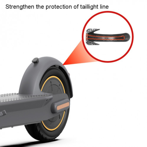 Couvercle de ligne de feu arrière de garde-boue pour pièces de Scooter électrique Ninebot Max G30 (noir) SH701A1021-07