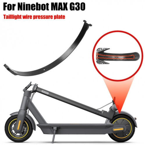 Couvercle de ligne de feu arrière de garde-boue pour pièces de Scooter électrique Ninebot Max G30 (noir) SH701A1021-07