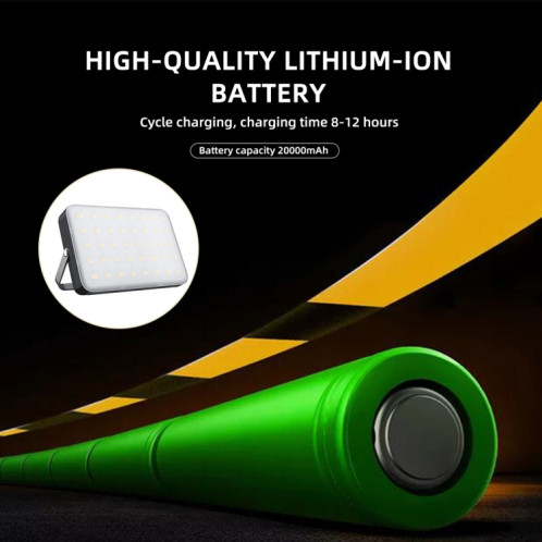 Camping en plein air LED étanche éclairage rechargeable USB (noir) SH801A379-015