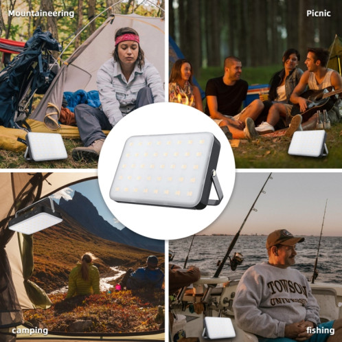 Camping en plein air LED étanche éclairage rechargeable USB (noir) SH801A379-015