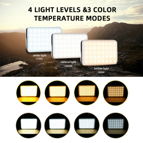 Camping en plein air LED étanche éclairage rechargeable USB (noir) SH801A379-015