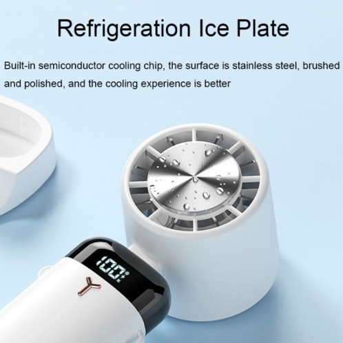 Petit ventilateur silencieux portatif portatif USB chargeant un mini ventilateur pliant, style : style de refroidissement (blanc) SH4203876-011